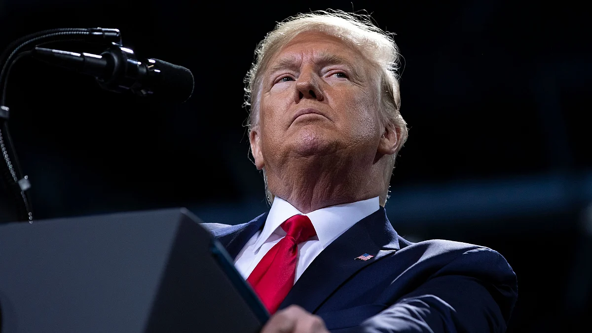 Trump uploaded a photograph featuring him in an ‘Uncle Sam’ pose, with the text, “In reality, they’re not after me, they’re after you. I’m just in the way.”