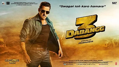 Salman Khan as Chulbul Pandey in <i>Dabangg 3</i>.
