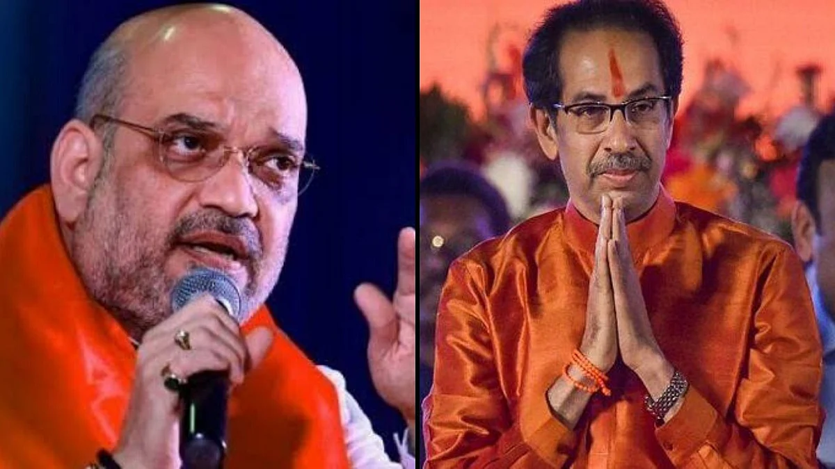 Home Minister Amit Shah and Maharashtra CM Uddhav Thackeray.