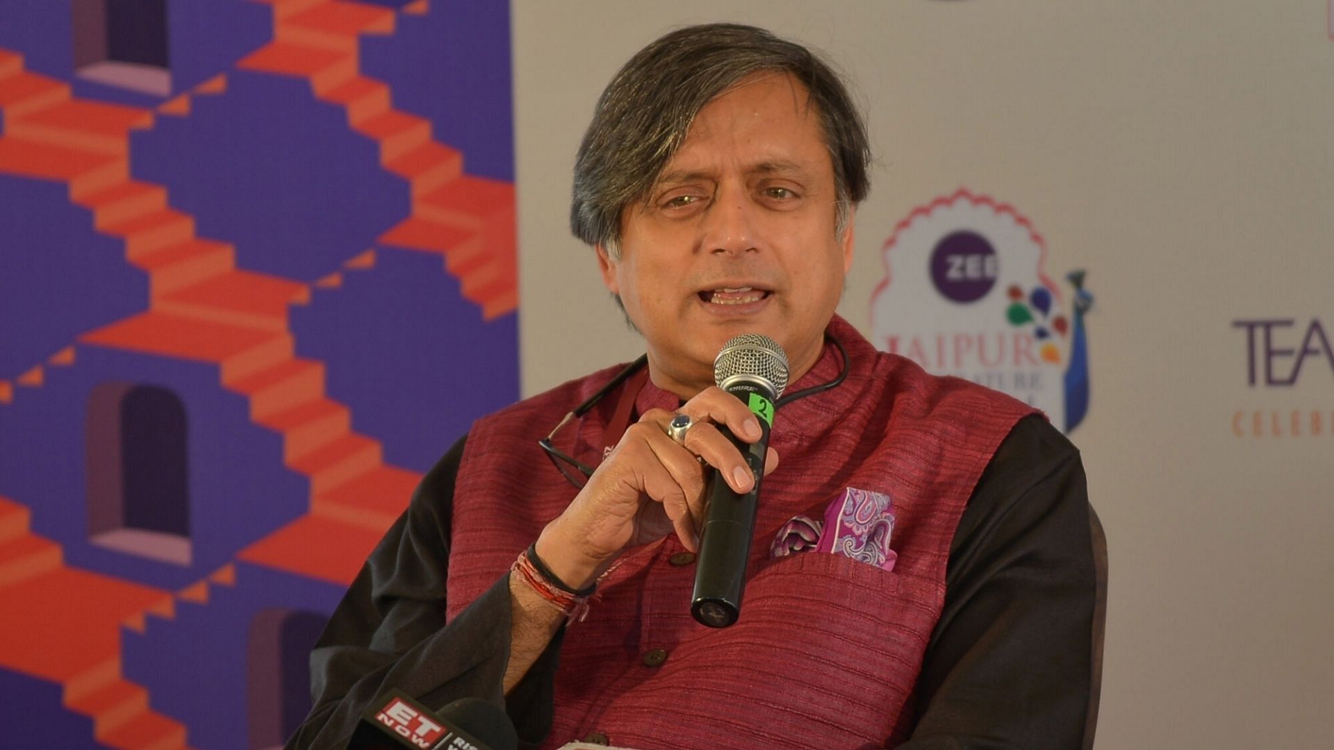Shashi Tharoor at the Jaipur Literature Festival.