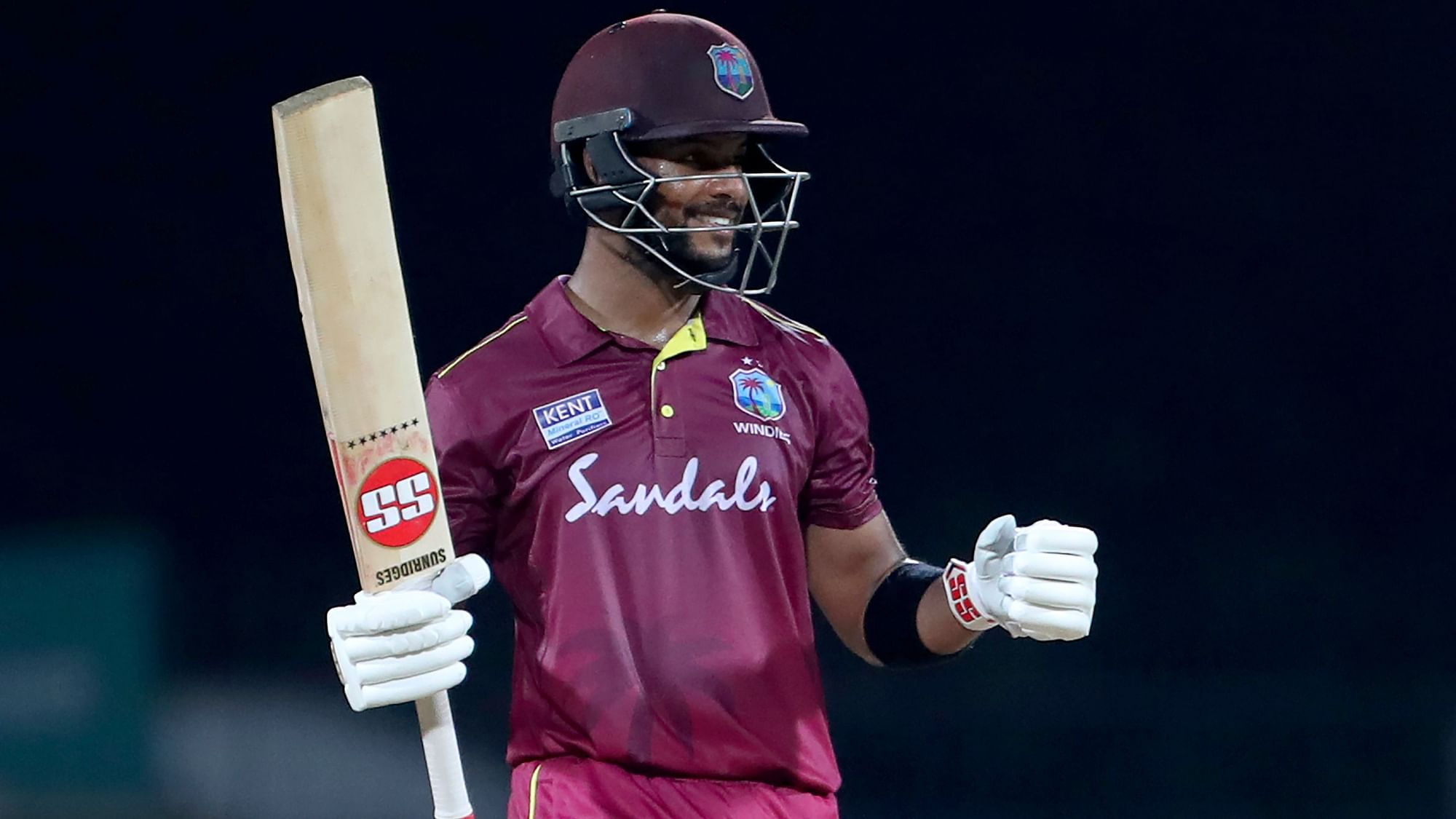 Shai Hope had scored an unbeaten 152-ball 101 as West Indies beat India by nine wickets in the first ODI on Sunday.