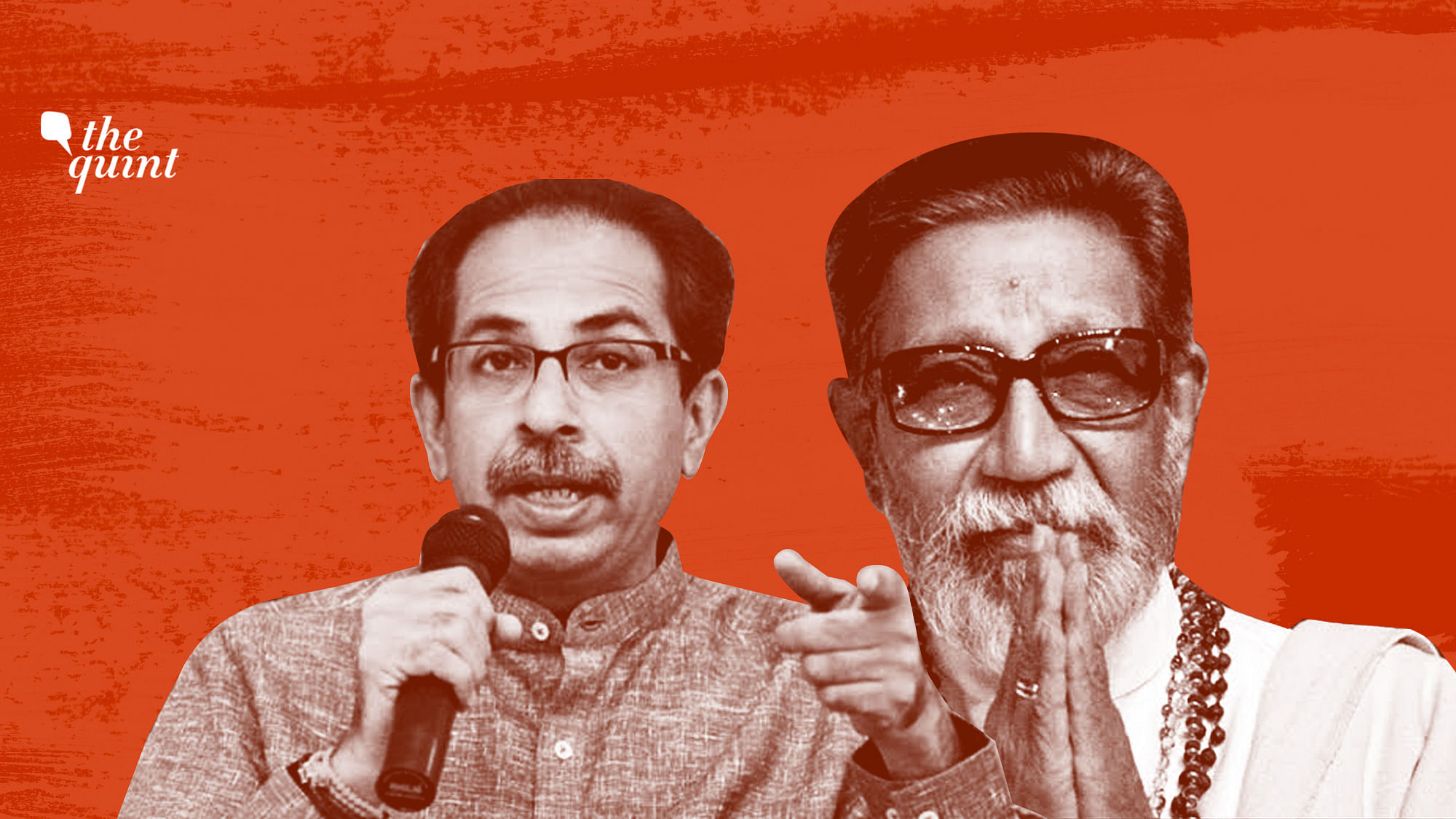 Image of Uddhav Thackeray (L) and the late Bal Thackeray (R), his father, used for representational purposes.