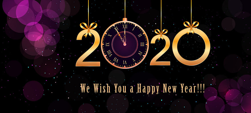 happy new year 2020 ลูกโป่ง music