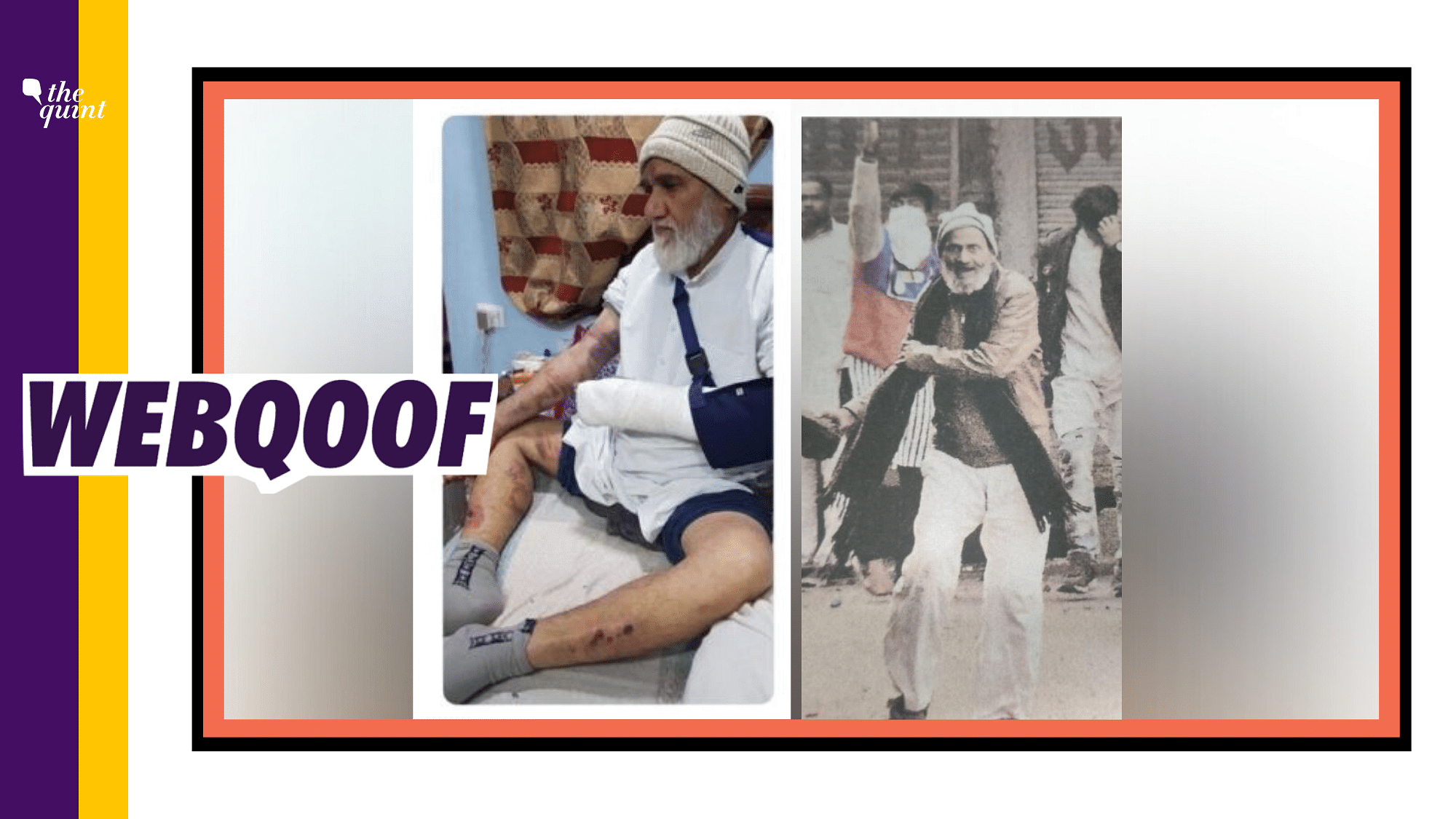 Multiple users on social media are sharing a message with a claim that the Muzaffarnagar cleric who was allegedly assaulted by the police was found pelting stones during CAA protests.&nbsp;