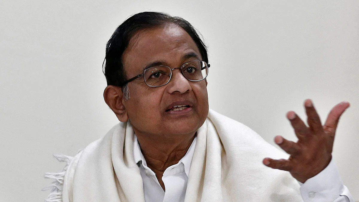 P Chidambaram, Leader, Congress. 