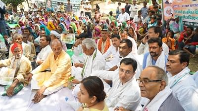 Farmers stage protest in Lucknow, demand higher MSP
