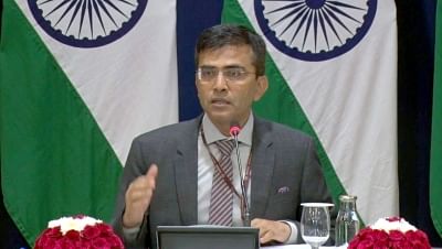 New Delhi: External Affairs Ministry spokesperson Raveesh Kumar addresses a press conference in New Delhi, on Nov 7, 2019. (Photo: IANS/MEA)