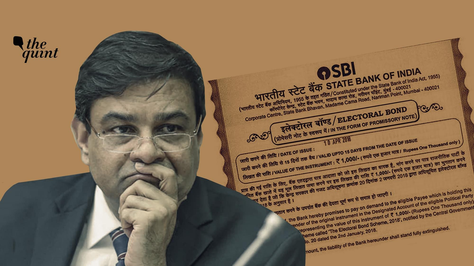 Electoral Bonds: Then RBI Governor Urjit Patel strongly objected, in letters, on issuing electoral bonds in physical form as it would carry the danger of money laundering and forgery. But, Finance Minister Arun Jaitely paid no heed to Patel’s concerns.&nbsp;