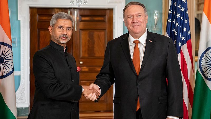 External Affairs Minister S Jaishankar  with US Secretary of State Mike Pompeo.