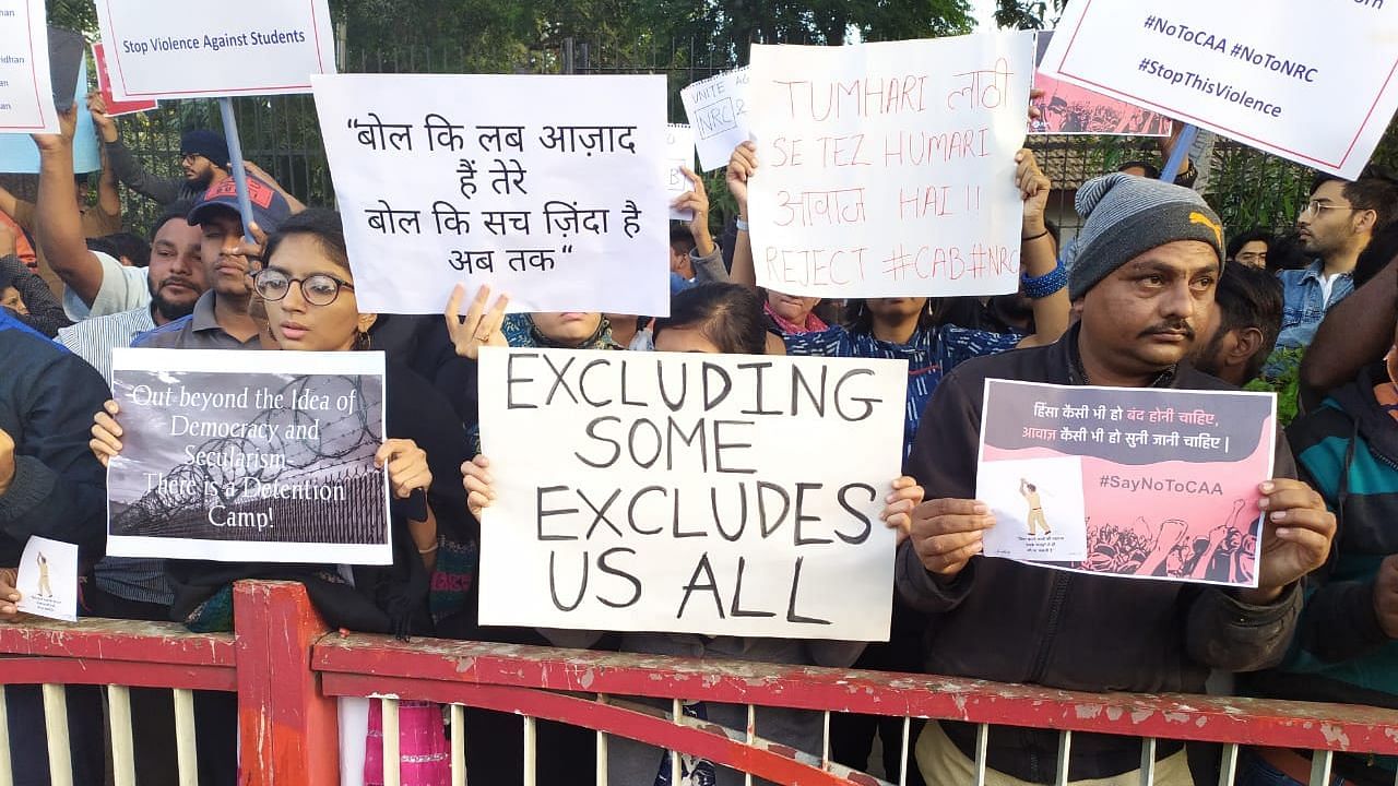 Image from anti-CAA protests outside Gandhi Ashram in Ahmadabad. Image used for representational purposes.