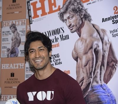 Mumbai: Actor Vidyut Jammwal during the unveiling of the March 2017 issue of Health & Nutrition magazine in Mumbai on March 23, 2017. (Photo: IANS)