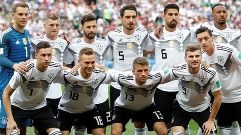 Germany have been drawn in Group F alongside holders Portugal and world champions France, with the fourth nation to be decided by a play-off.