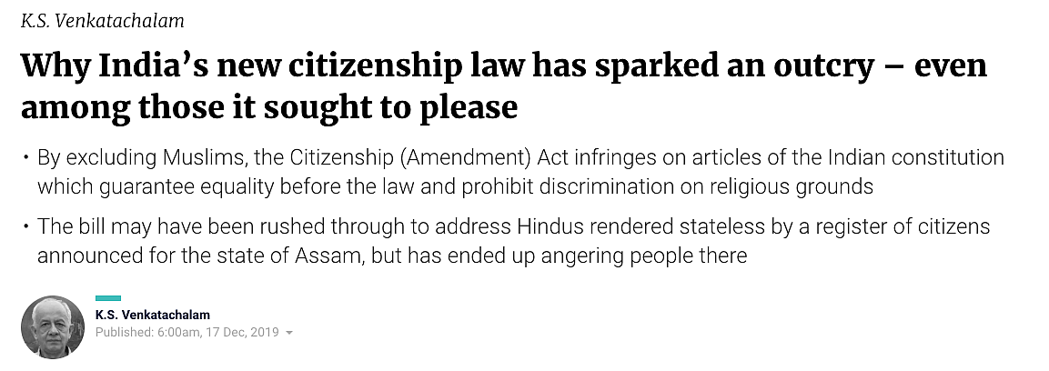 Screenshot from SCMP article