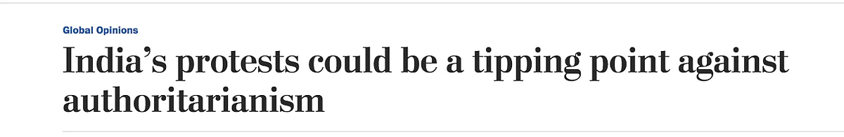Screenshot of The Washington Post article