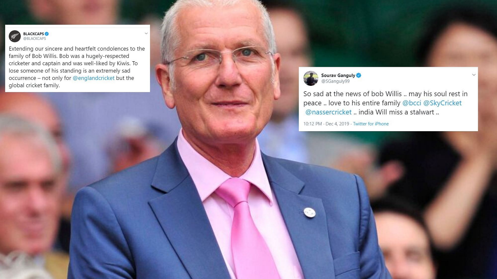 Wishes for Bob Willis have poured in from all corners of the world after the news of his passing.