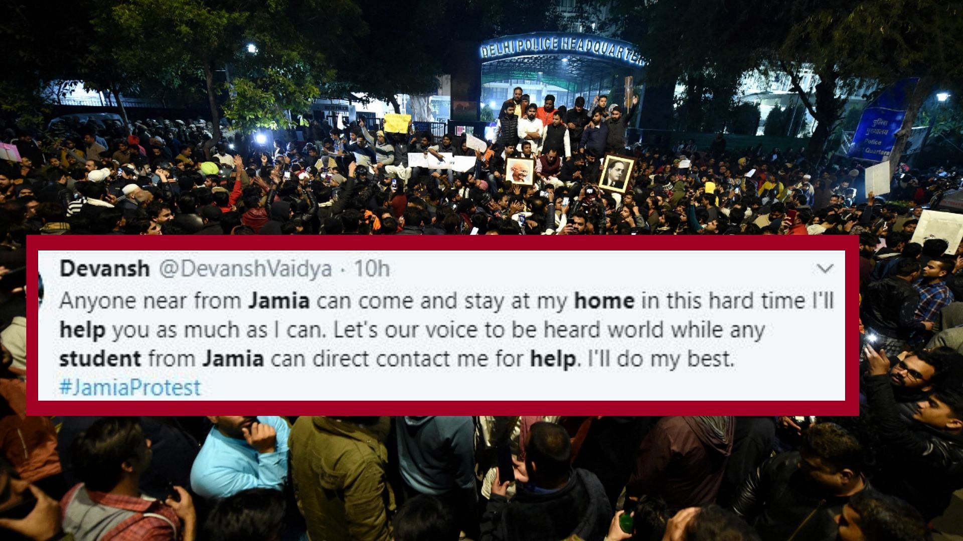 Netizens took to social media offering help to the students.
