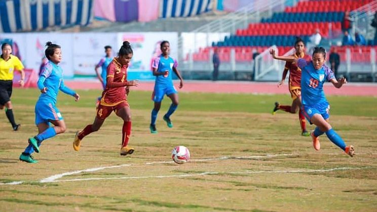 Indian Women’s Football Team Beat Sri Lanka 6-0.