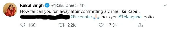 Rishi Kapoor, Nagarjuna, Others React to Telangana Cop Encounter