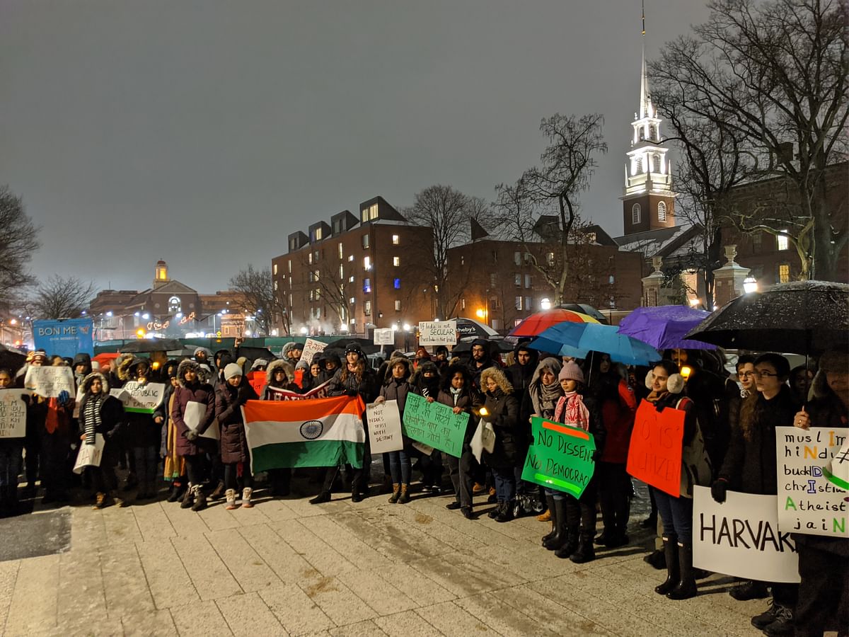 Students at Harvard and Oxford protested against CAA in solidarity with Jamia and AMU protesters. 