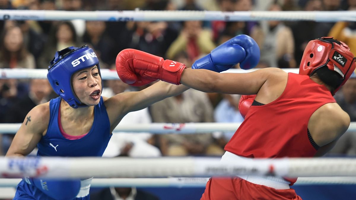 Mary Kom beat Nikhat  Zareen in the final trial match to confirm her spot ifor the Olympic qualifiers in China.