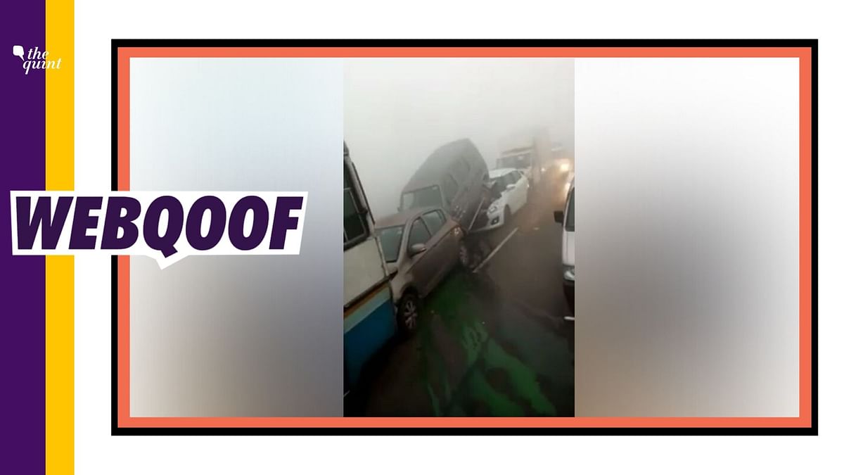 Old Video of a Car Pile Up Shared as Accident on Gurugram Highway