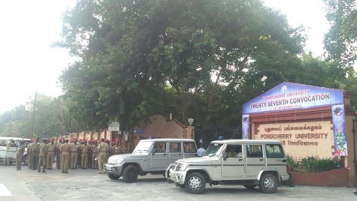 Security tightened at Pondicherry University as part of 27th Convocation