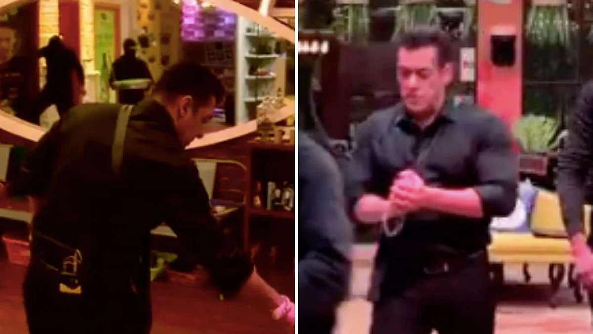 Salman Khan enters the <i>Bigg Boss </i>house.