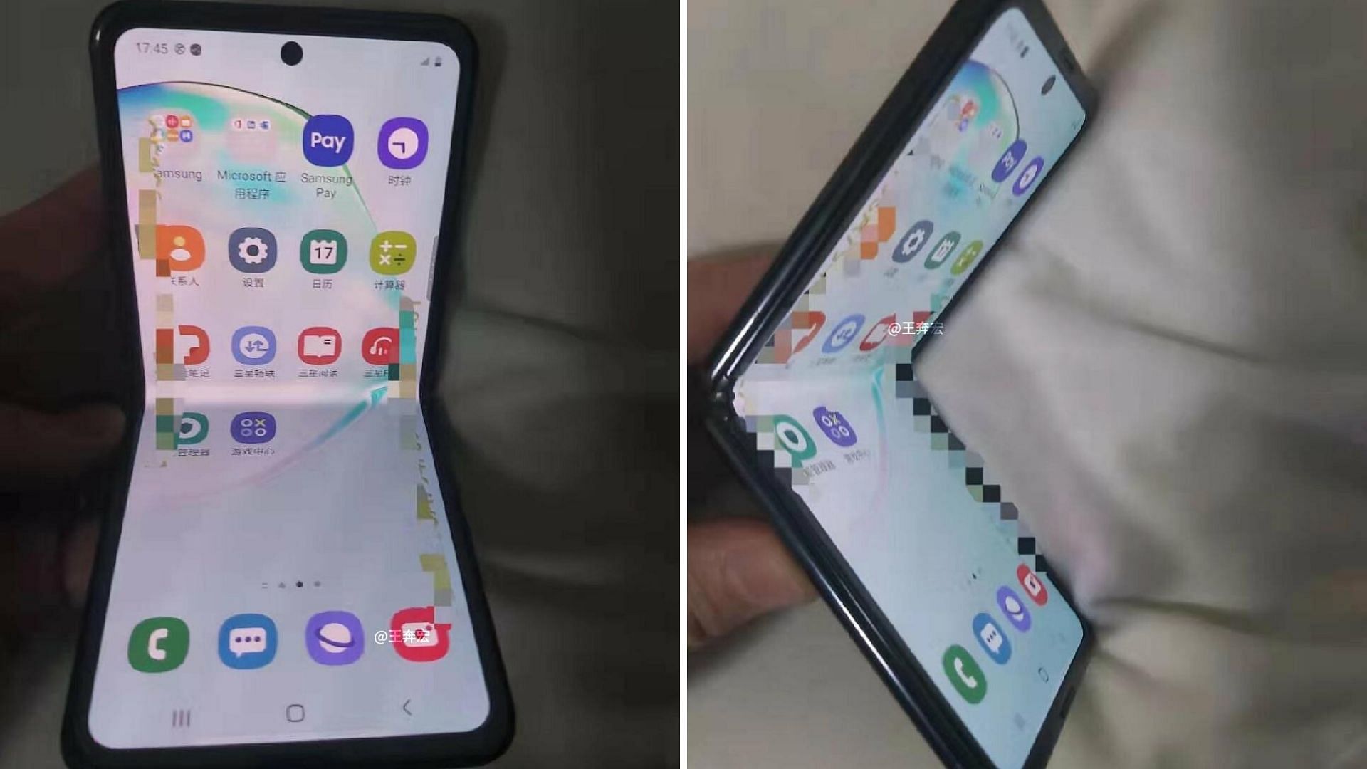 Samsung’s upcoming flip phone runs on Android.
