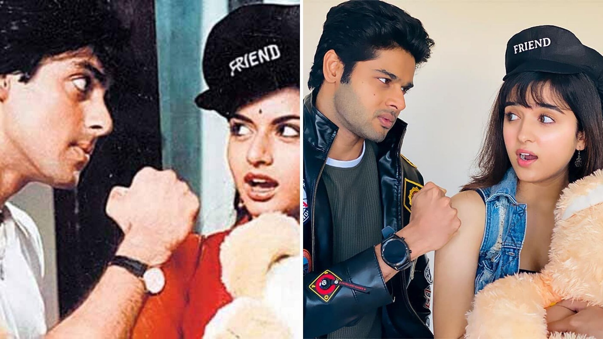 Bhagyashree's son Abhimanyu Dassani gifts Salman Khan the iconic jacket  from 'Maine Pyaar Kiya