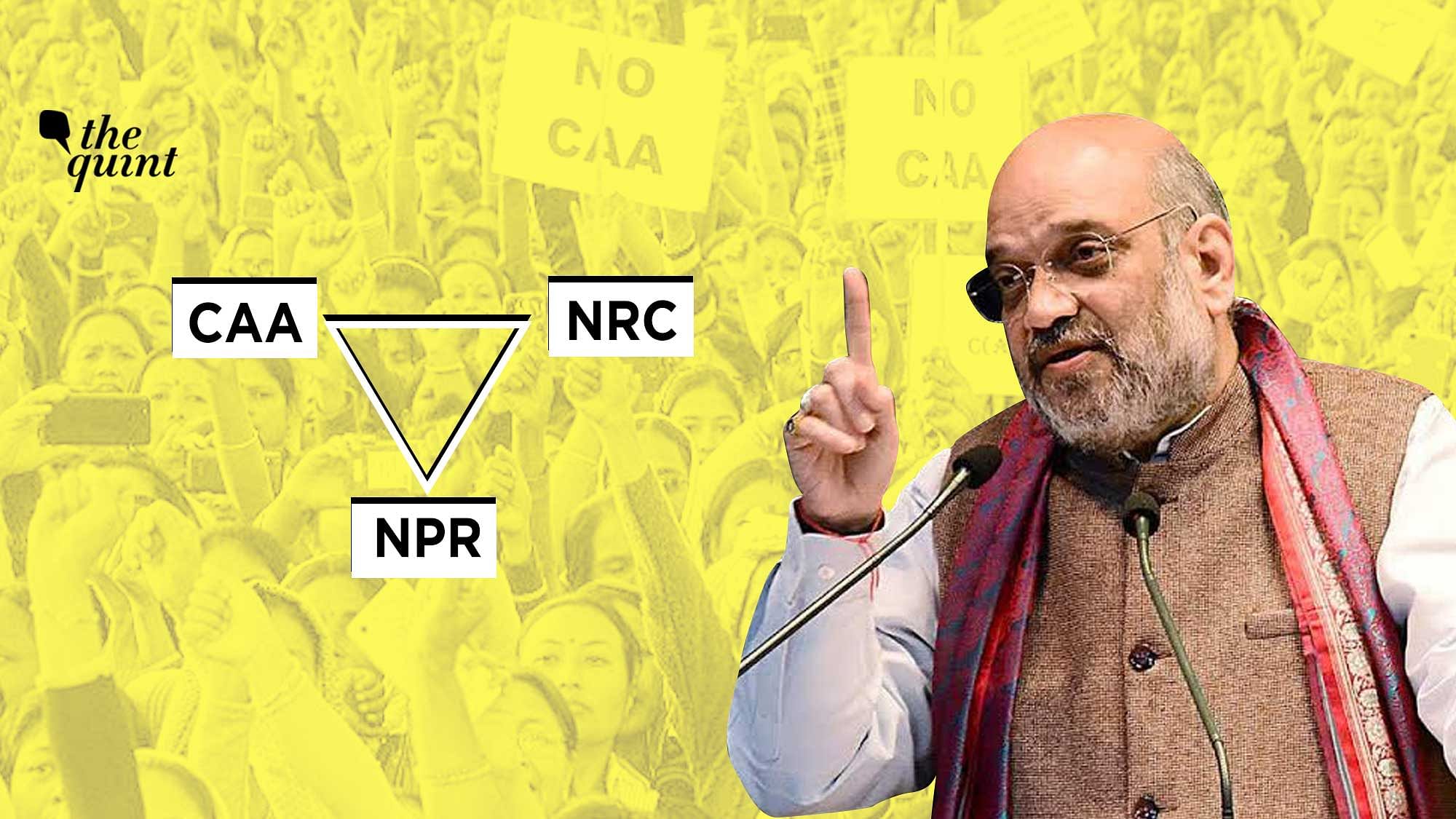 Union Home Minister Amit Shah has asserted that there is no link between NPR and NRC.