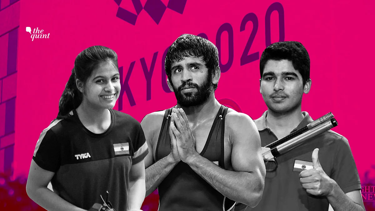 Manu Bhaker (left), Bajrang Punia and Saurabh Choudhury will be India’s best medal prospects at the Tokyo Olympics in 2020.