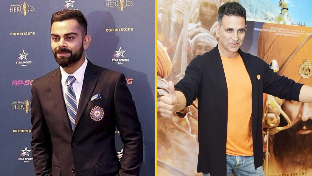 Virat Kohli and Akshay Kumar are on the Forbes Celebrity 100 List 2019.