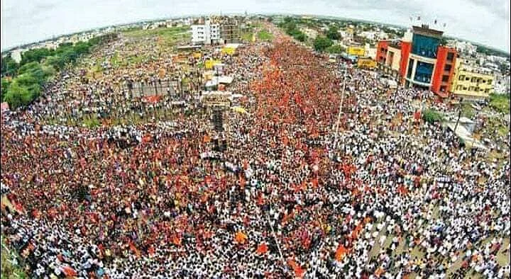 Maratha Karnti Morcha against Kopardi rape case in Jalna back in September 2016.