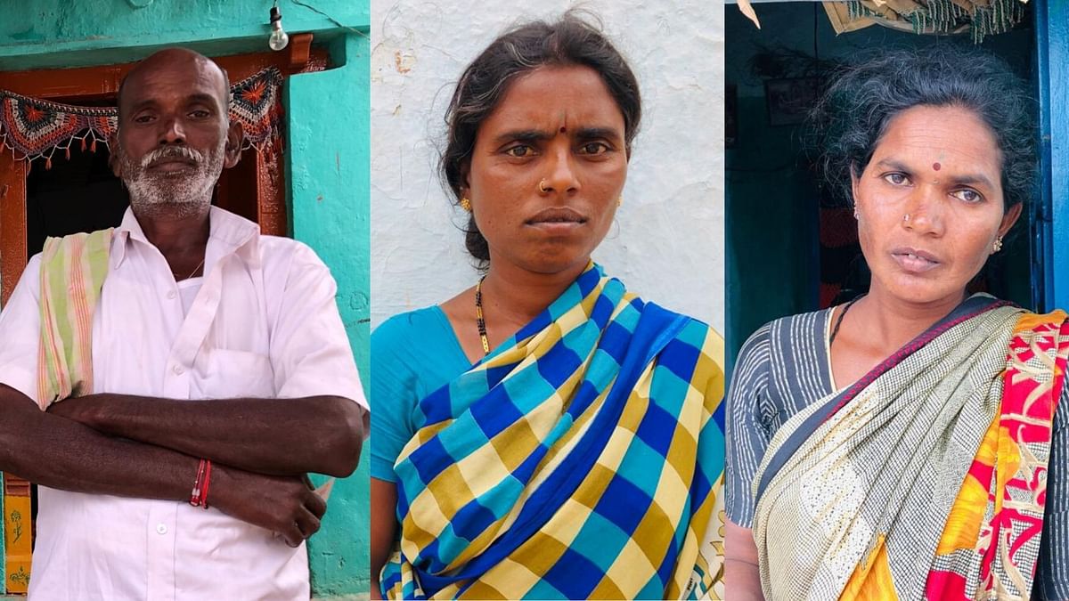(From left to right) Jollu Naveen’s mother Laxmi, Chinakunta Chennakashavulu’s mother Jayamma and Jollu Shiva’s father Jollu Rajappa.&nbsp;