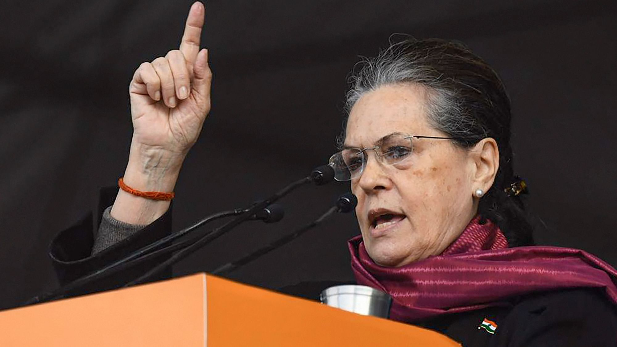 File image of Congress president Sonia Gandhi.&nbsp;