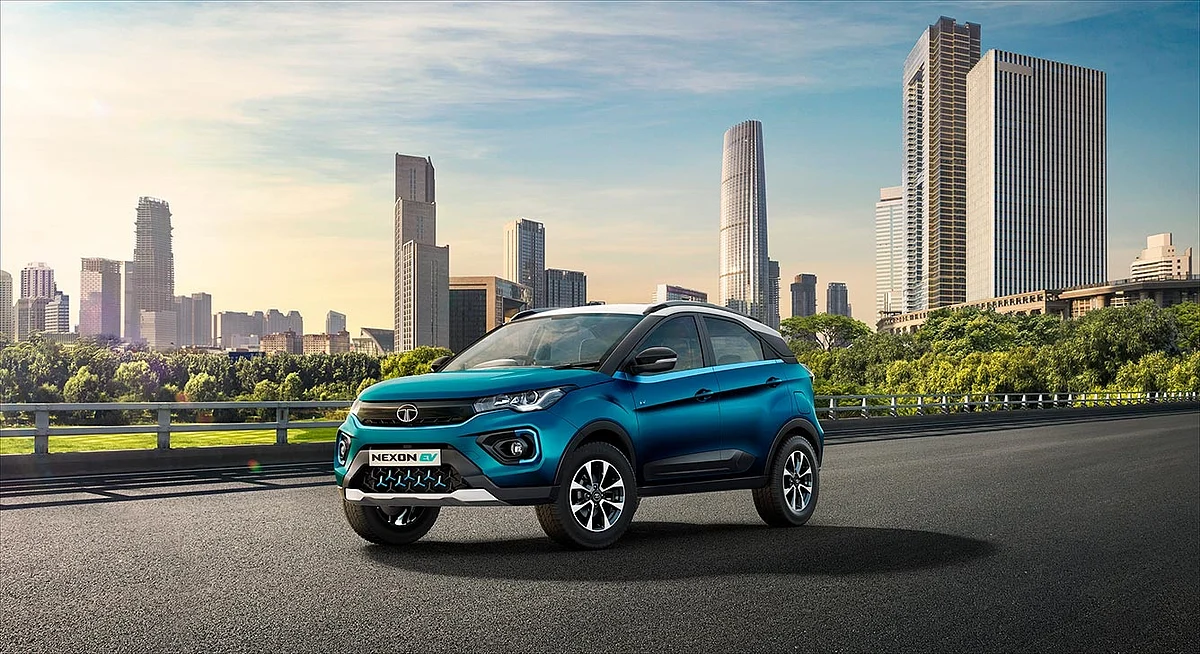 The Tata Nexon EV has an updated front-end, making it different from the regular Nexon.
