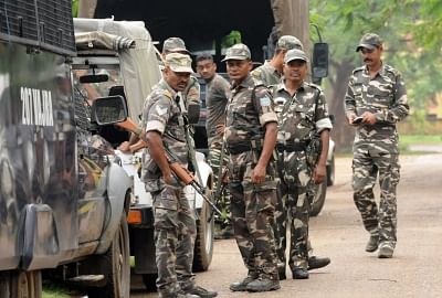 Ranchi: Security beefed up after a CRPF trooper and a Jharkhand policeman were killed during a shootout with Maoists in Khuti district; in Ranchi on June 7, 2018. (Photo: IANS)