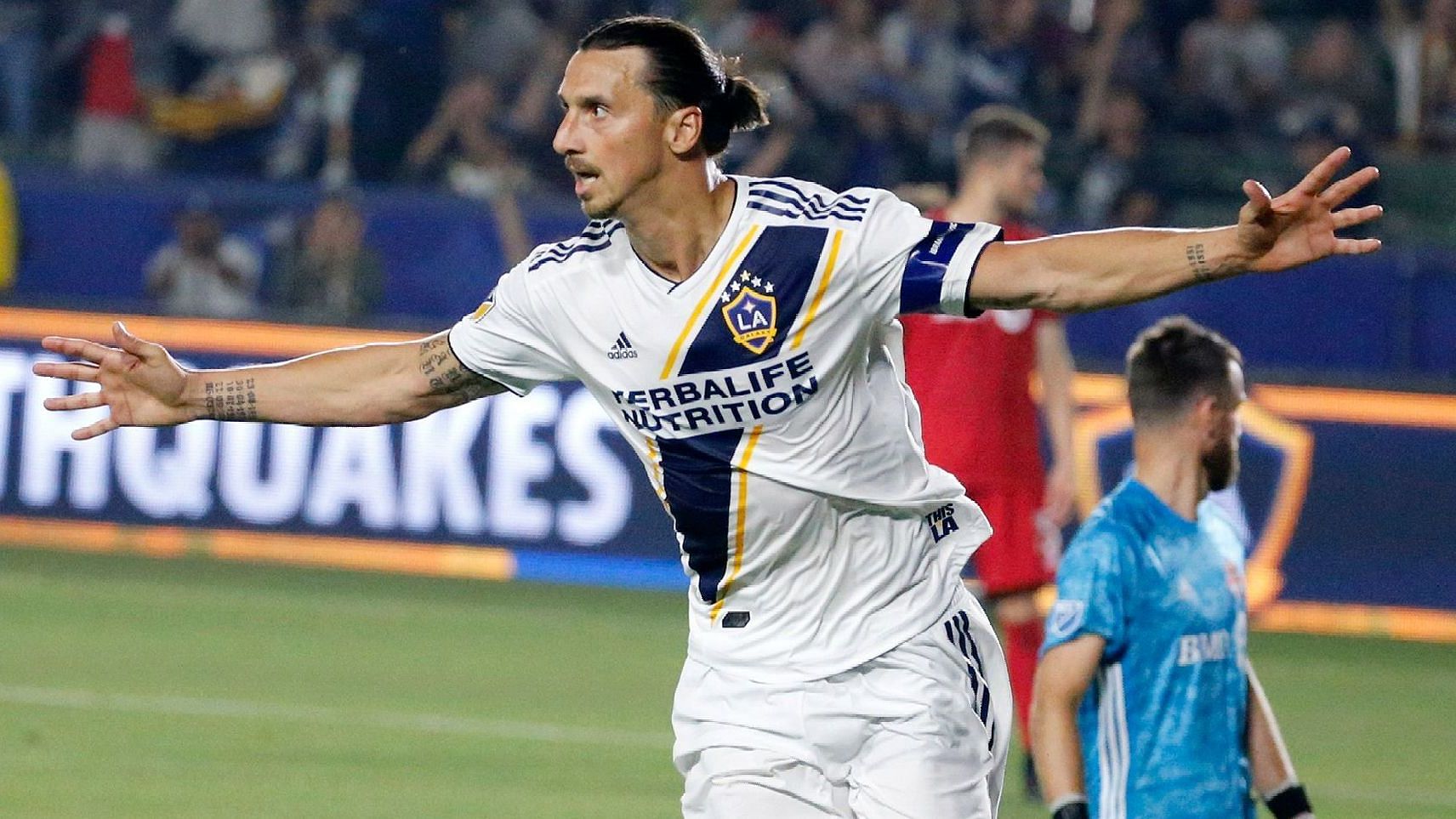 Zlatan Ibrahimovic scored 52 goals and got 14 assists in 56 appearances for the LA Galaxy.&nbsp;