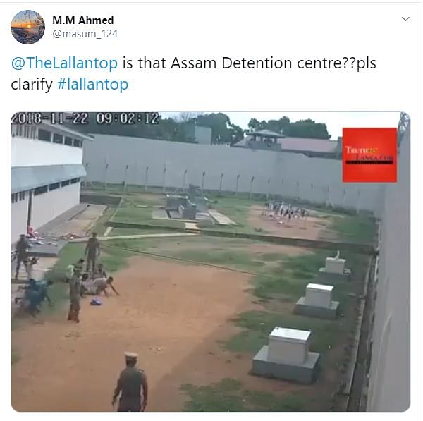 A viral video on social media is being shared with a claim that it shows police brutality in Assam’s detention camp.