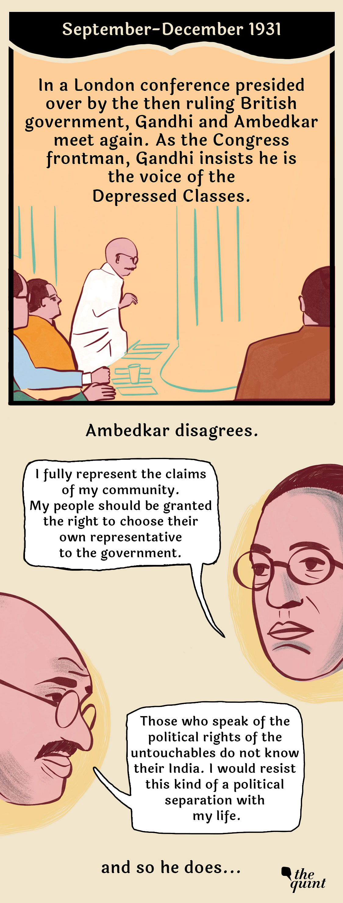 Graphic Novel:  Ambedkar’s Discord With Gandhi Over Untouchability