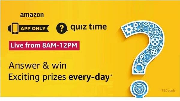 Amazon Quiz questions and answers for 30 November. 