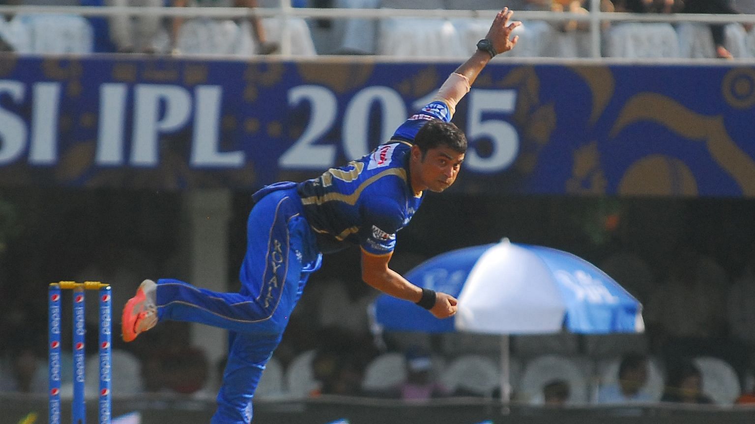 Pravin Tambe shot into prominence with a hat-trick (3/26) against Kolkata Knight Riders in IPL 2014 in Ahmedabad.