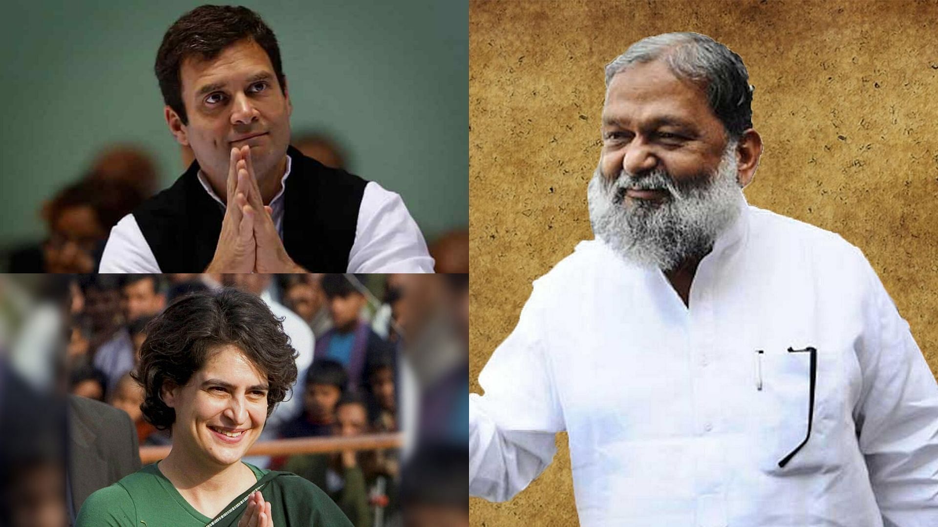 Home Minister Anil Vij dubbed Rahul and Priyanka as “live petrol bombs”.