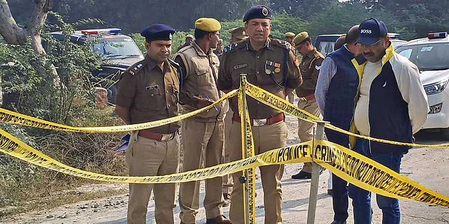 The site where the woman was burnt a few minutes away from her village in Unnao.