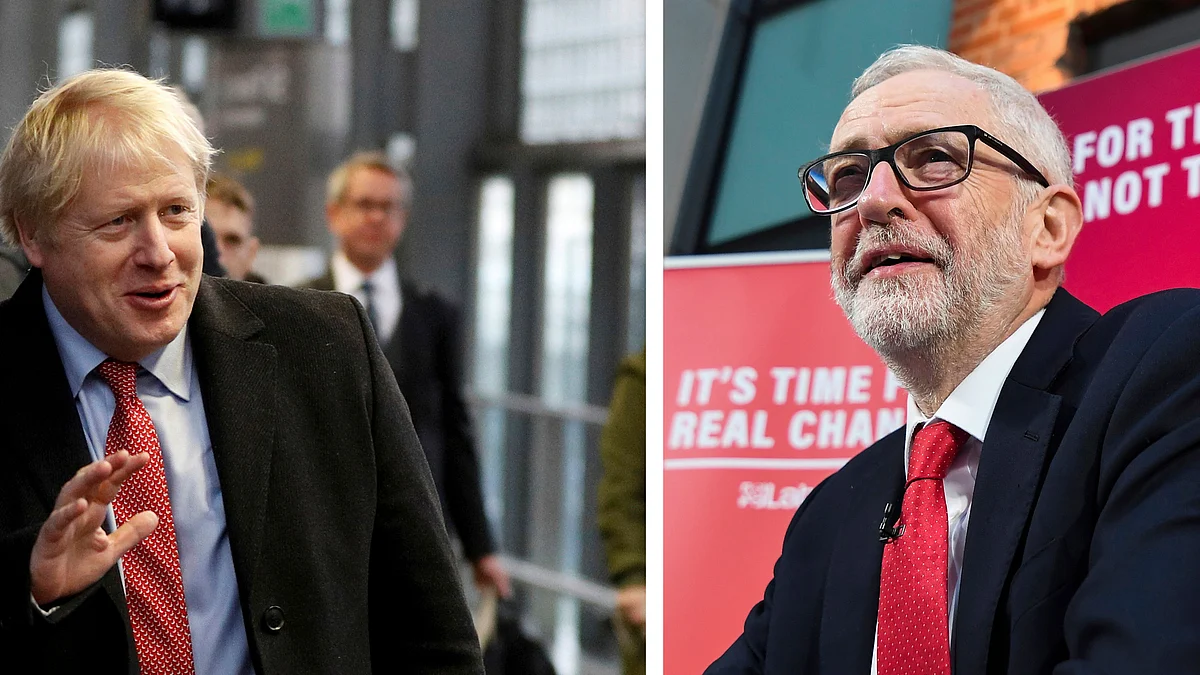Boris Johnson and Jeremy Corbyn.