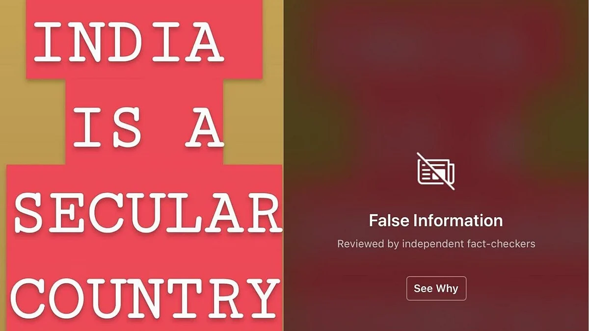 The post was hidden by an overlay after it was marked as ‘fake’ by two third-party fact-checkers.