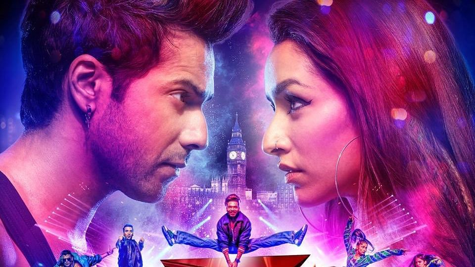 Varun Dhawan and Shraddha Kapoor in a poster from <i>Street Dancer 3D</i>.