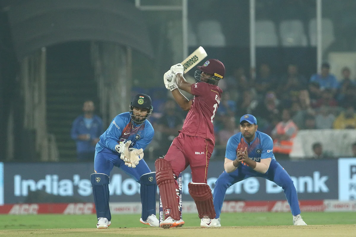 Evin Lewis scored 40 off 17 balls including three sixes and four boundaries.