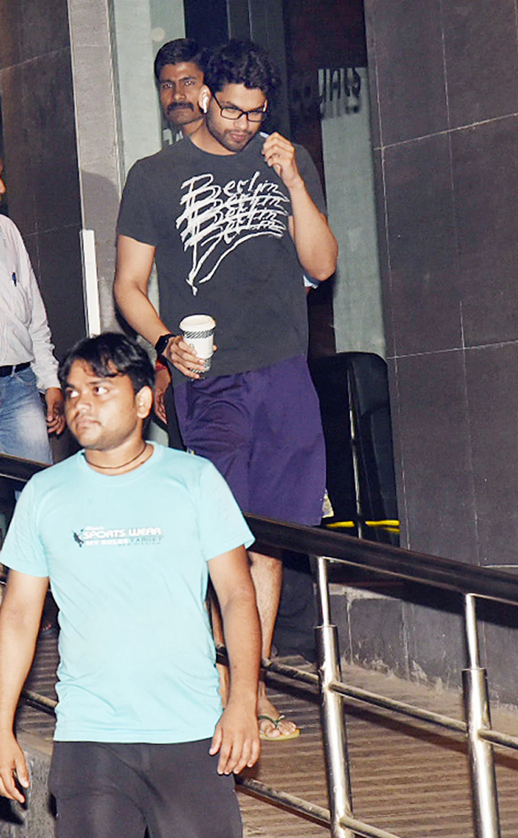 Karan Kapadia outside Hinduja Hospital, Khar. 