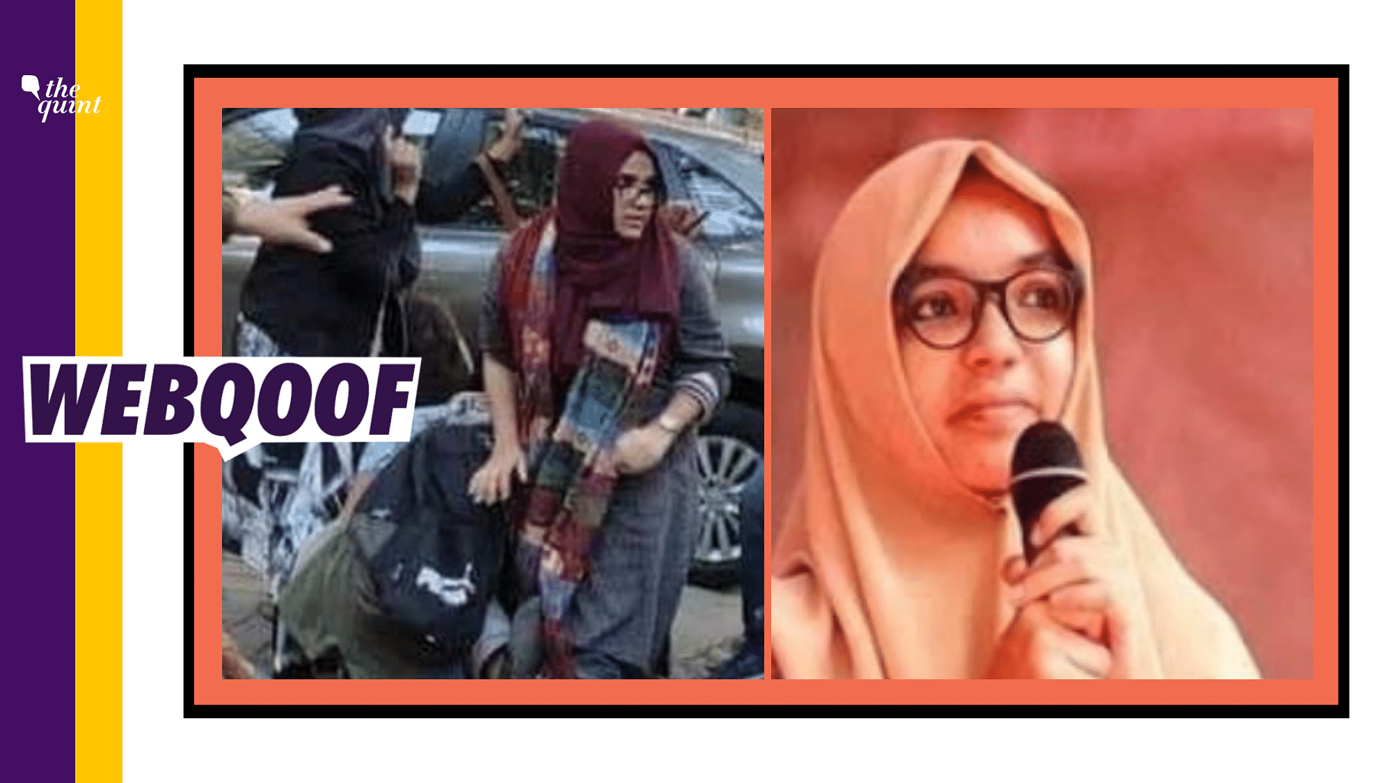 Viral images on social media falsely claim that the girl seen in them is Jamia Milia Islamia’s student Ayesha Renna.